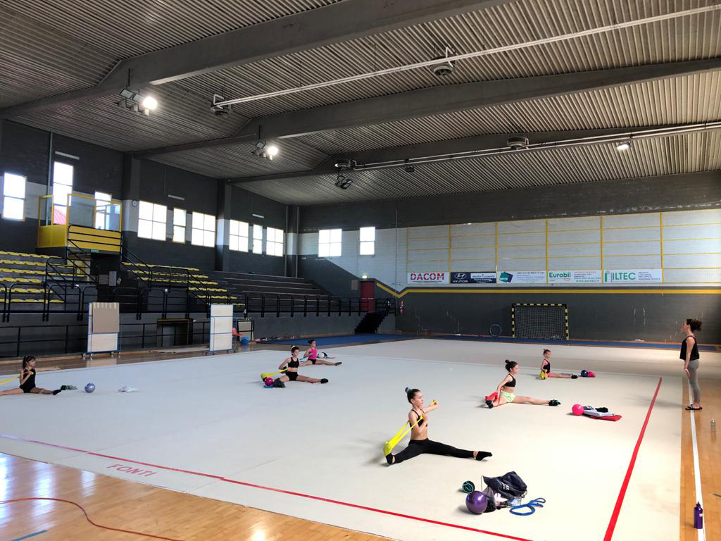 La Rhythmic School sempre un passo avanti. Riprende gli allenamenti al Palasport di Candelo e si dota di impianto di sanificazione contro il covid 19